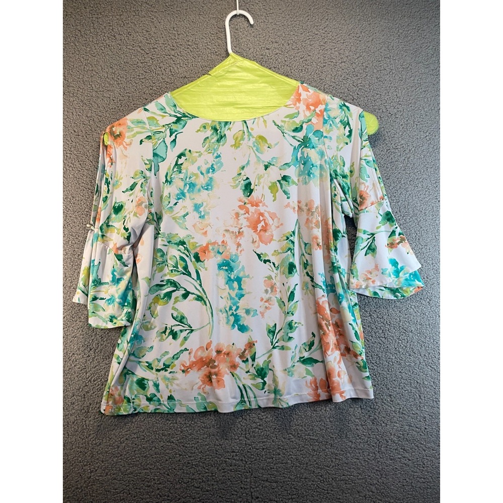 Susan Graver Sheer with Underlay Top, Size 1X